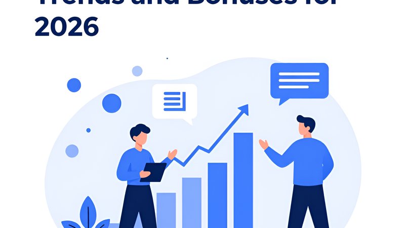 Концептуальная иллюстрация трендов зарплат и бонусов IT-руководителей 2026 года от агентства Персонал Вертекс
